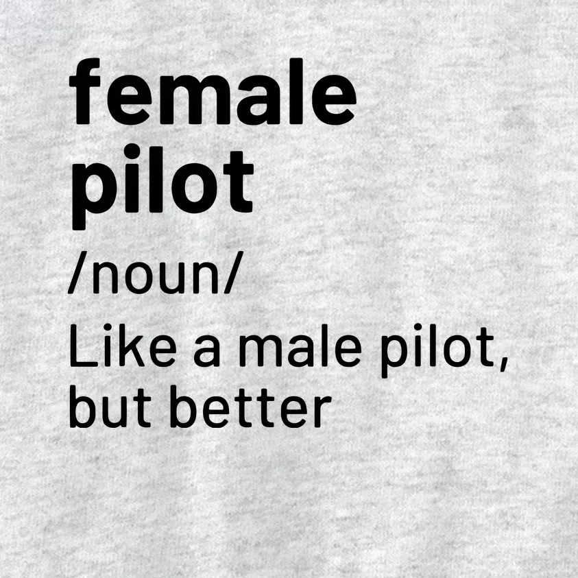 Female Pilot Definition Kids Sweatshirt