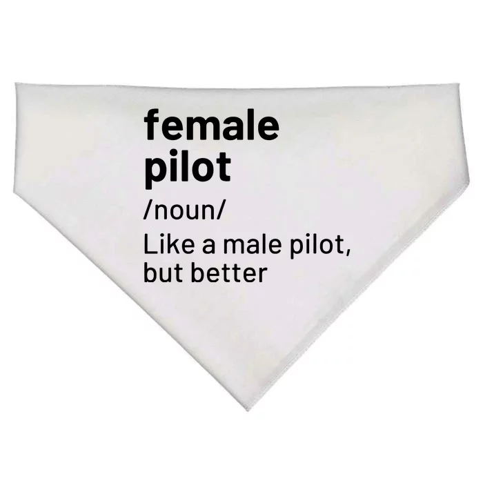 Female Pilot Definition USA-Made Doggie Bandana