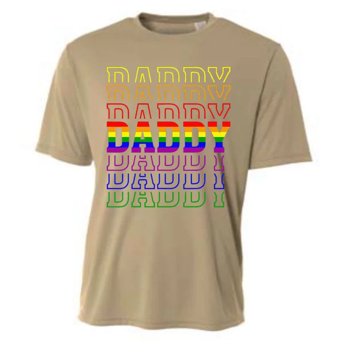 Funny Pride Daddy Proud Gay Lesbian LGBT Gift Fathers Day Cooling Performance Crew T-Shirt