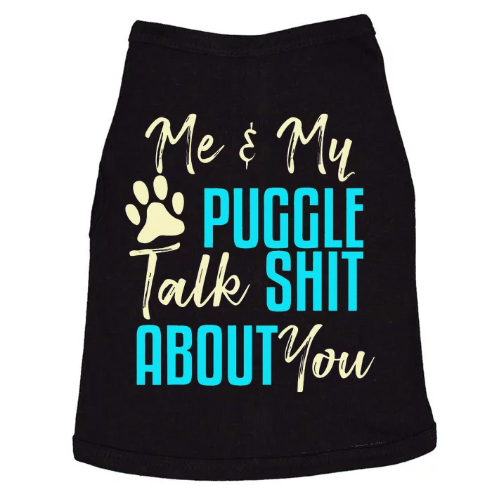 Funny Puggle Dog Pug Beagle Mom Dad Gift Idea Doggie Tank