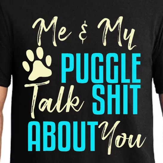 Funny Puggle Dog Pug Beagle Mom Dad Gift Idea Pajama Set