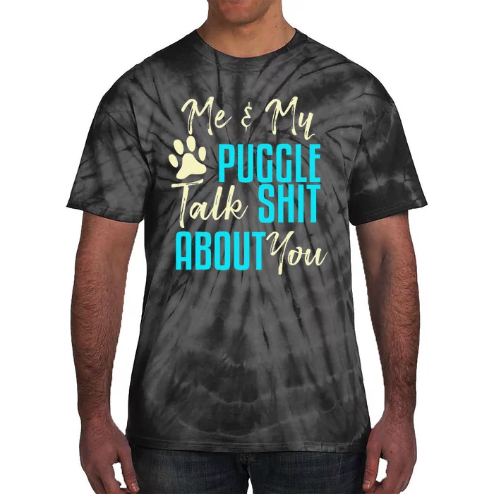 Funny Puggle Dog Pug Beagle Mom Dad Gift Idea Tie-Dye T-Shirt