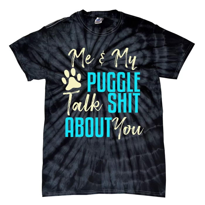 Funny Puggle Dog Pug Beagle Mom Dad Gift Idea Tie-Dye T-Shirt