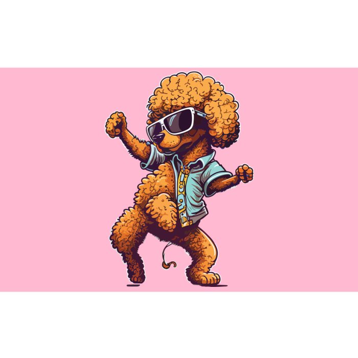 Funny Poodle Dog Miniature Poodle Toy Poodle Dance Dabbing Bumper Sticker