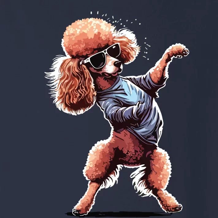 Funny Poodle Dog Miniature Poodle Toy Poodle Dance Dabbing Toddler Long Sleeve Shirt