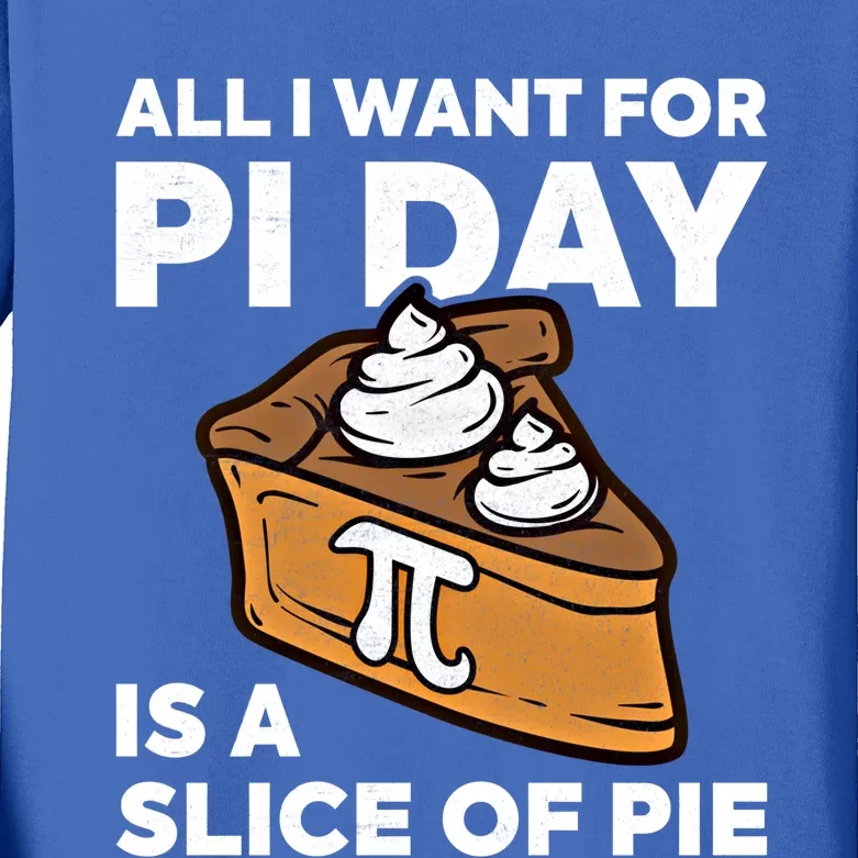 Funny Pi Day Math Teacher Design For Pie Lovers Happy Pi Day Gift Kids Long Sleeve Shirt