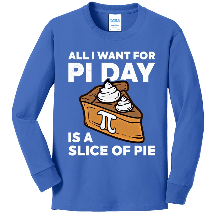 Funny Pi Day Math Teacher Design For Pie Lovers Happy Pi Day Gift Kids Long Sleeve Shirt