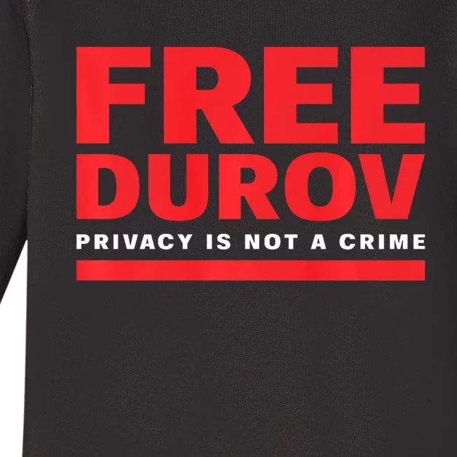 Free Pavel Durov Baby Long Sleeve Bodysuit