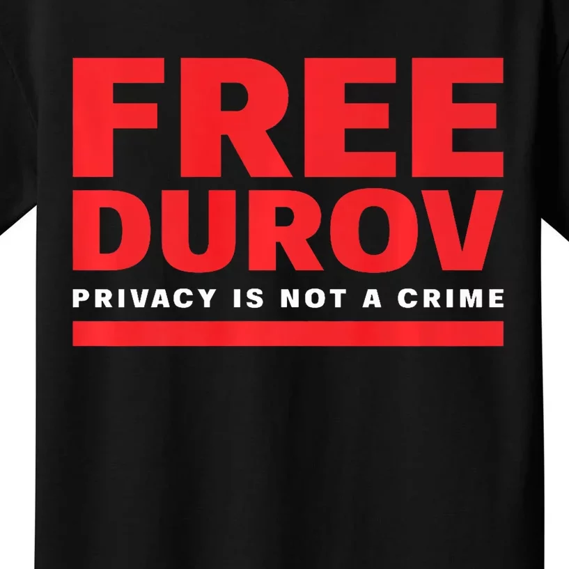 Free Pavel Durov Kids T-Shirt