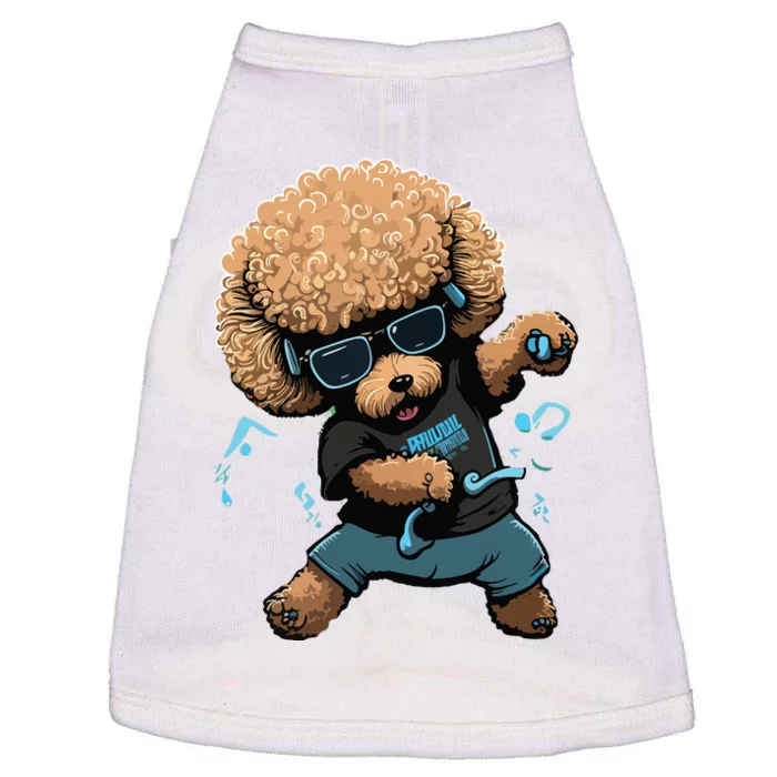 Funny Poodle Dog Miniature Poodle Toy Poodle Dance Dabbing Doggie Tank