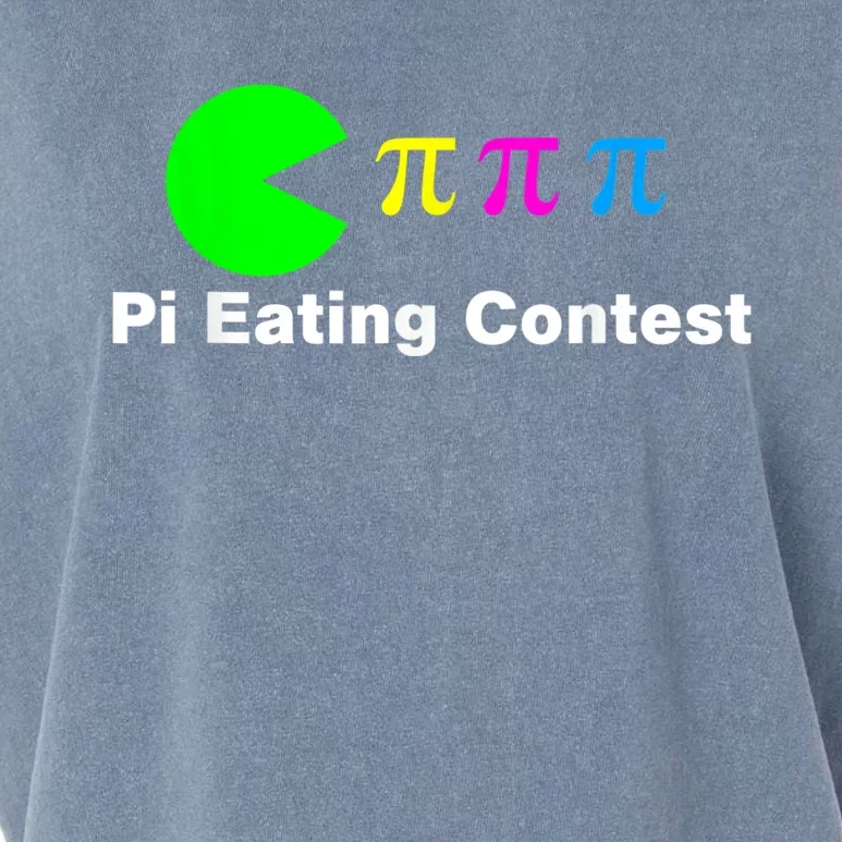 Funny Pi Day Math Science Pi Eating Contest Mix Garment-Dyed Women's Muscle Tee