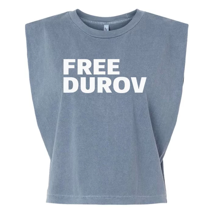 Free Pavel Durov Privacy Is Not A Crime Garment-Dyed Women's Muscle Tee