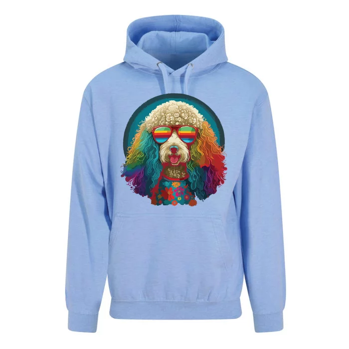 Funny Poodle Dog Miniature Poodle Toy Poodle Hippie Unisex Surf Hoodie