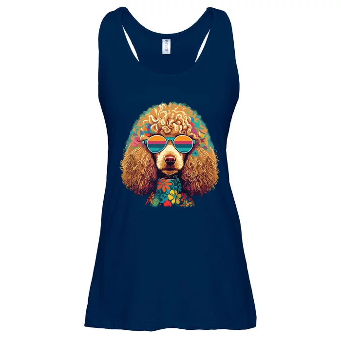 Funny Poodle Dog Miniature Poodle Toy Poodle Hippie Ladies Essential Flowy Tank