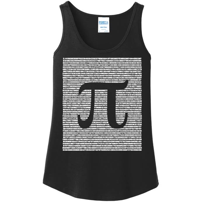 Funny Pi Day Number 3 14 March 14 Math Geek Nerd Cute Gift Ladies Essential Tank