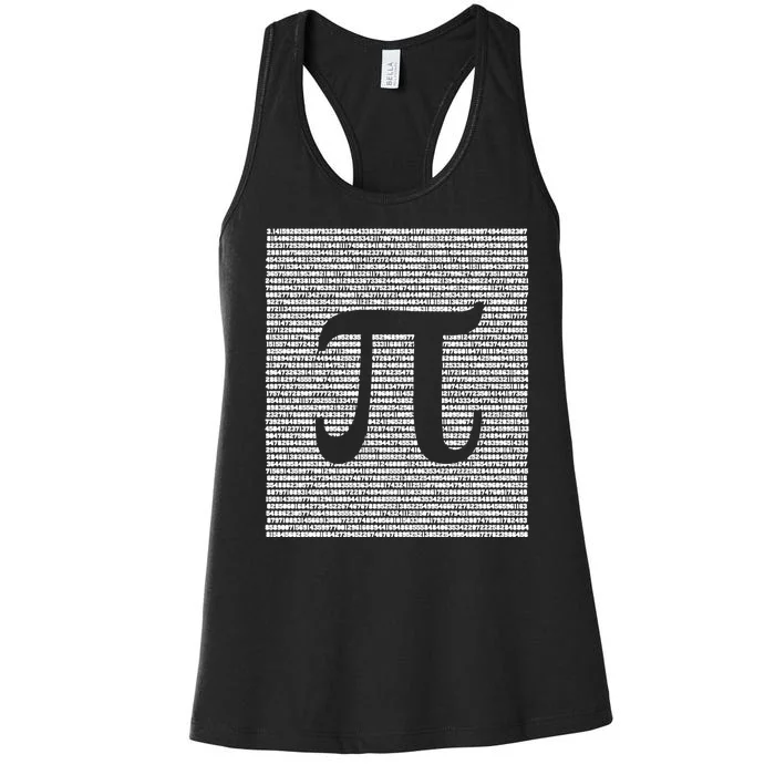 Funny Pi Day Number 3 14 March 14 Math Geek Nerd Cute Gift Women's Racerback Tank