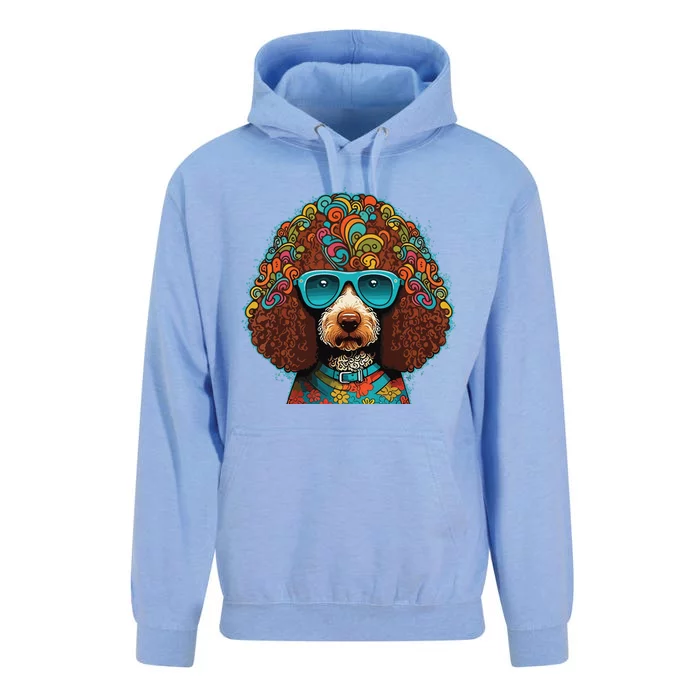 Funny Poodle Dog Miniature Poodle Toy Poodle Hippie Unisex Surf Hoodie