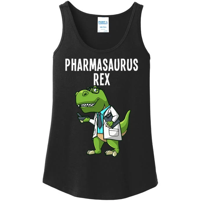 Funny Pharmacy Dinosaur Design For  Pharmacists Ladies Essential Tank