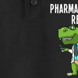 Funny Pharmacy Dinosaur Design For  Pharmacists Dry Zone Grid Performance Polo