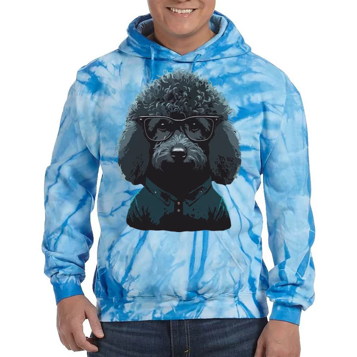 Funny Poodle Dog Miniature Poodle Toy Poodle Hipster Tie Dye Hoodie