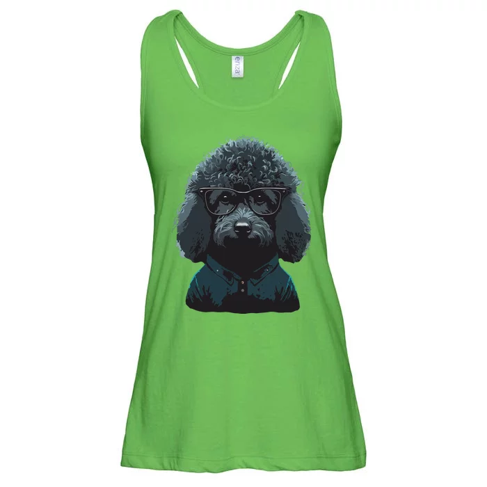 Funny Poodle Dog Miniature Poodle Toy Poodle Hipster Ladies Essential Flowy Tank