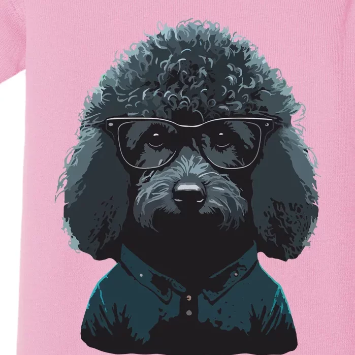 Funny Poodle Dog Miniature Poodle Toy Poodle Hipster Baby Bodysuit