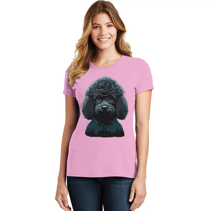 Funny Poodle Dog Miniature Poodle Toy Poodle Hipster Women's T-Shirt