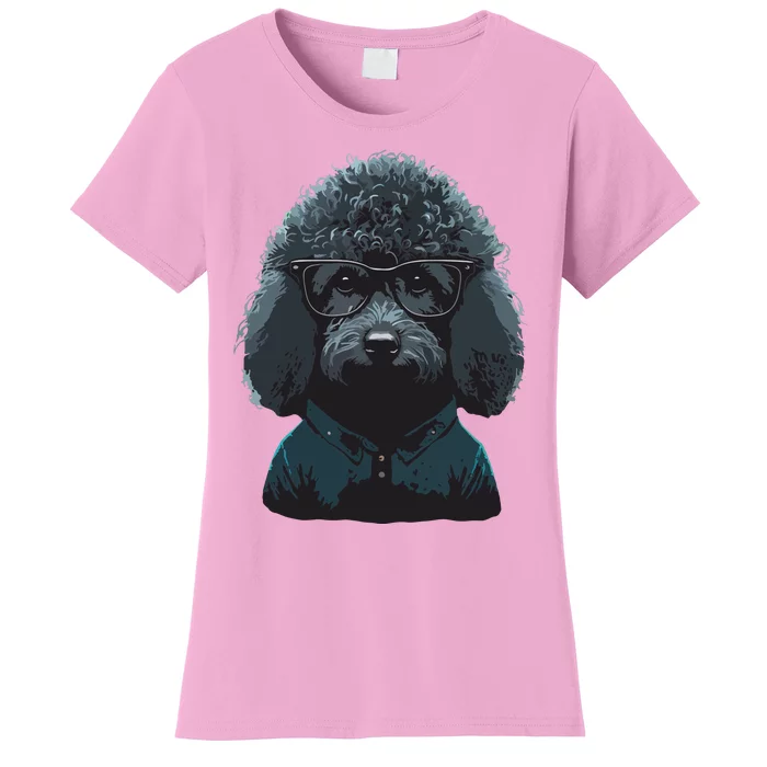 Funny Poodle Dog Miniature Poodle Toy Poodle Hipster Women's T-Shirt