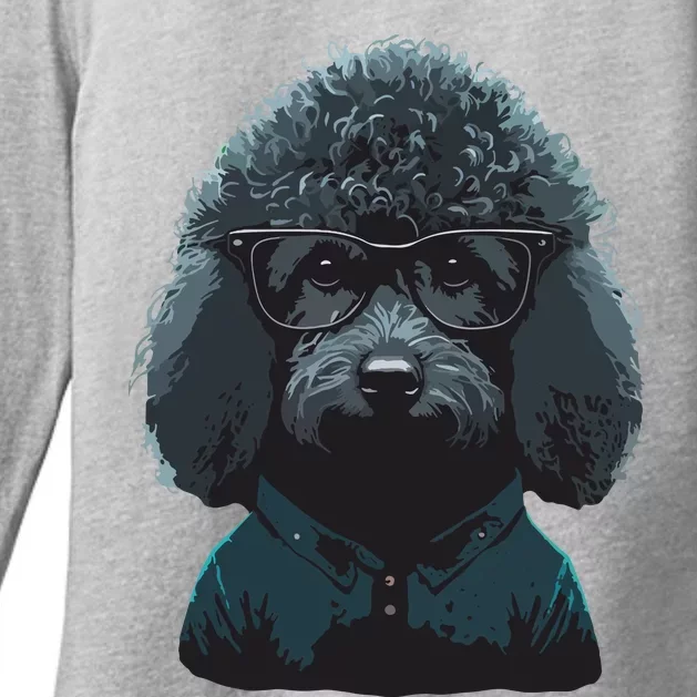 Funny Poodle Dog Miniature Poodle Toy Poodle Hipster Womens CVC Long Sleeve Shirt