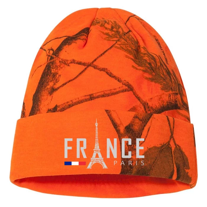 France Paris Eiffel Tower Kati - 12in Camo Beanie