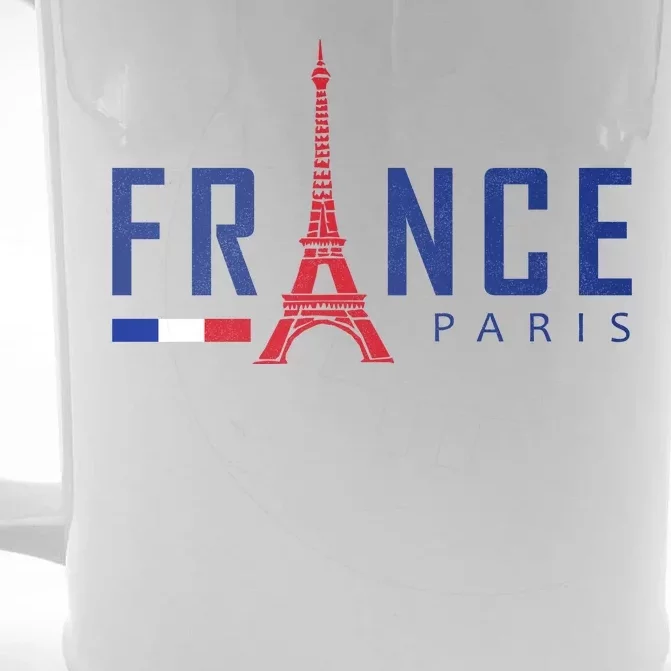 France Paris Eiffel Tower Front & Back Beer Stein