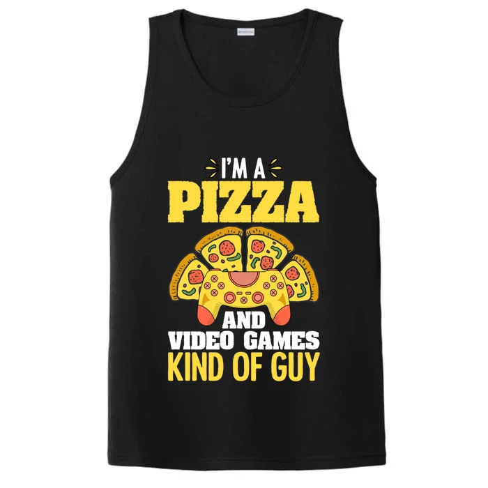 Funny Pizza Eater Game For Computer Gamer Cheesy Food Lovers Gift Performance Tank