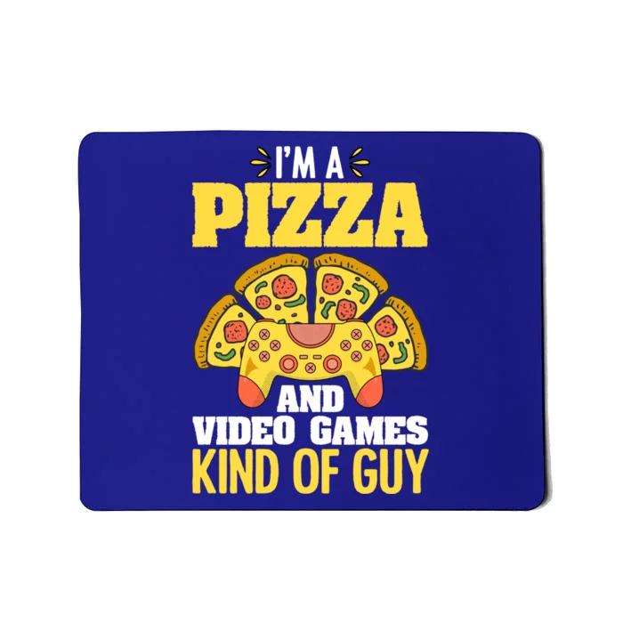 Funny Pizza Eater Game For Computer Gamer Cheesy Food Lovers Gift Mousepad