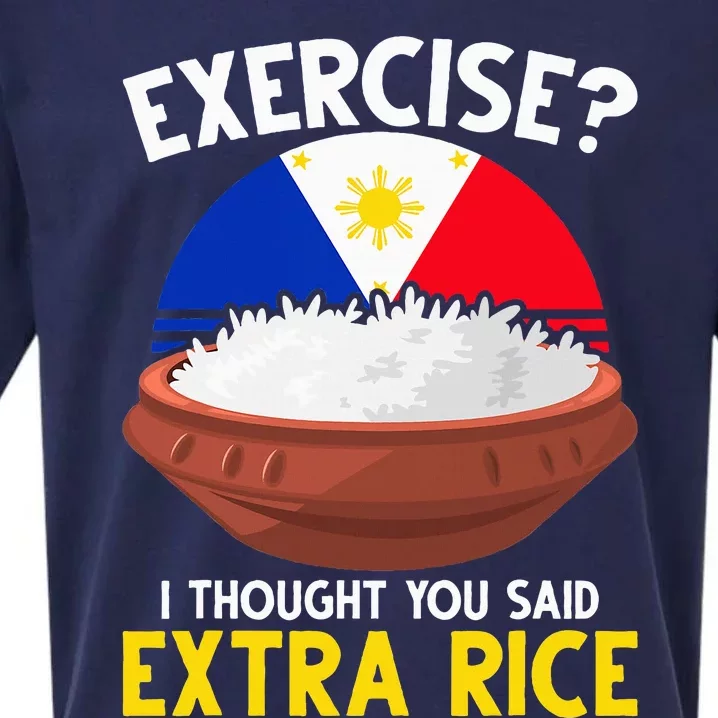 Filipino Pride Extra Rice Humor Sueded Cloud Jersey T-Shirt