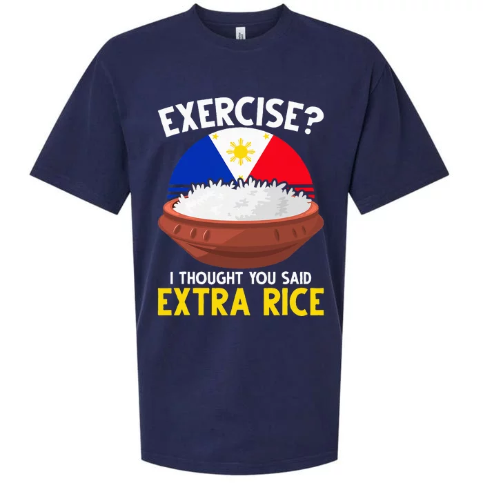 Filipino Pride Extra Rice Humor Sueded Cloud Jersey T-Shirt