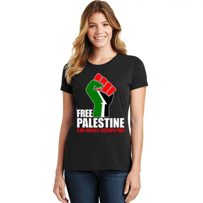 Free Palestine End Israeli Occupation Women's T-Shirt