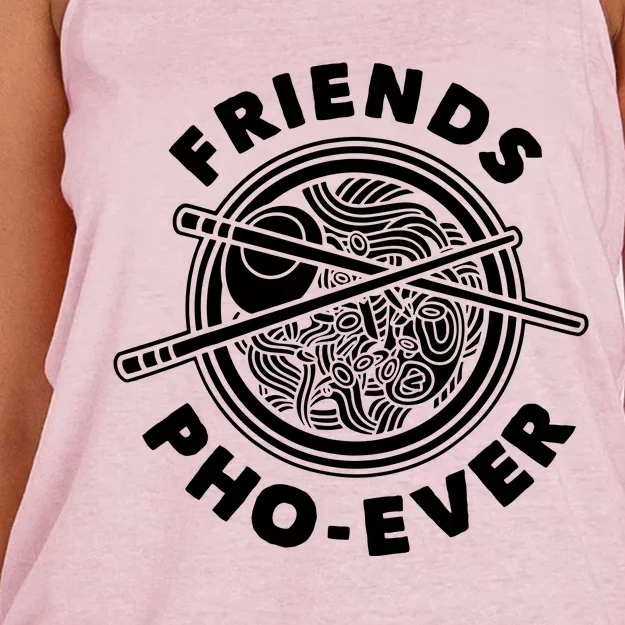 Friends Pho Ever Pho Sho Women's Knotted Racerback Tank