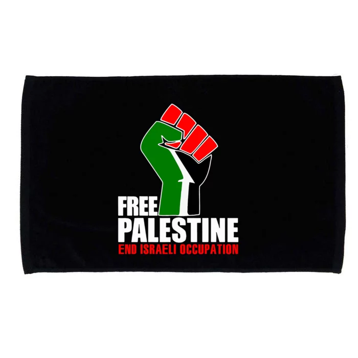 Free Palestine End Israeli Occupation Microfiber Hand Towel