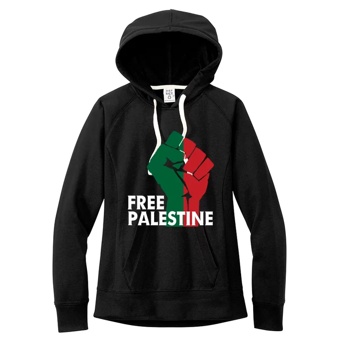 Free Palestine End The Occupation Save Gaza Meaningful Gift Women's Fleece Hoodie