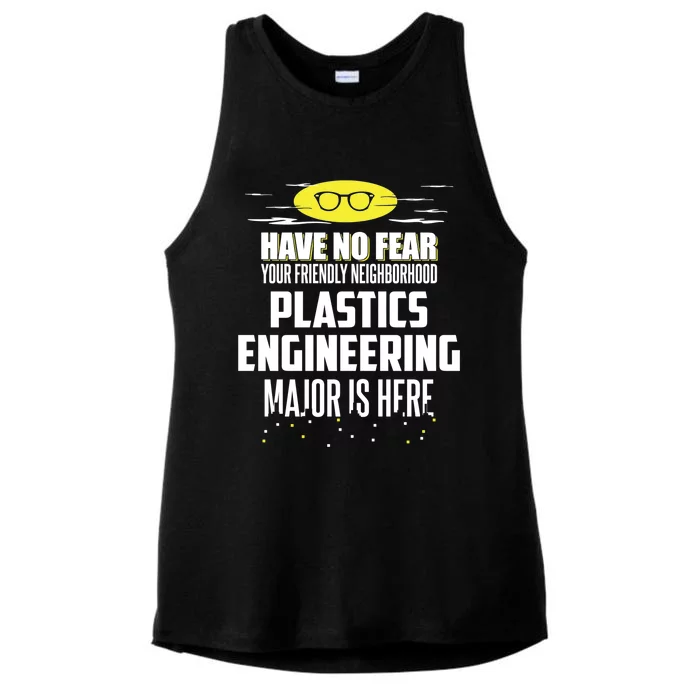 Funny Plastics Engineering Major Gift Have No Fear Meaningful Gift Ladies Tri-Blend Wicking Tank