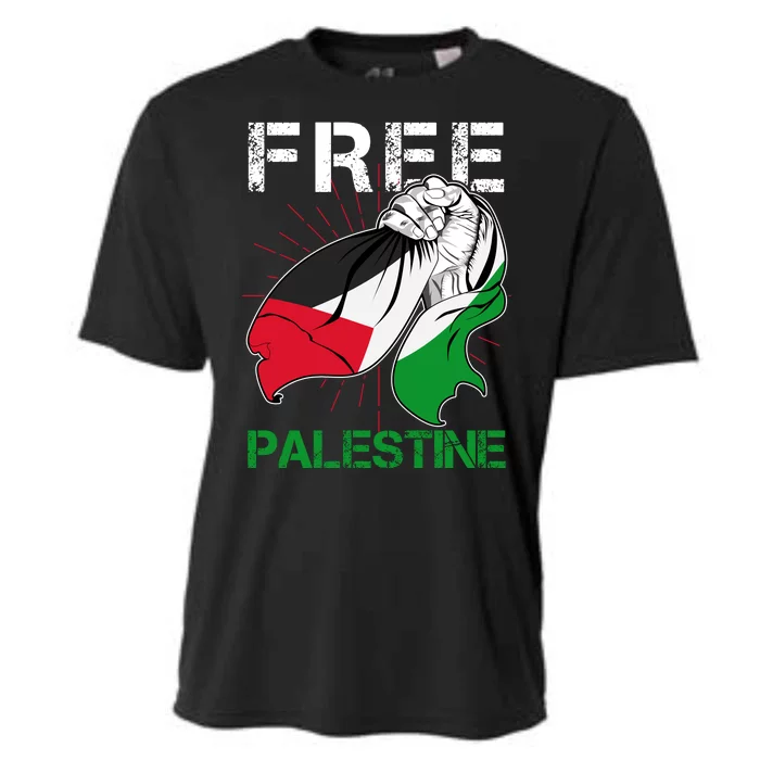 Free Palestine End War Support Palestine Cooling Performance Crew T-Shirt