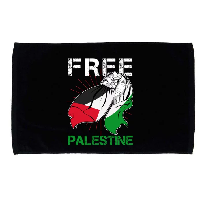 Free Palestine End War Support Palestine Microfiber Hand Towel