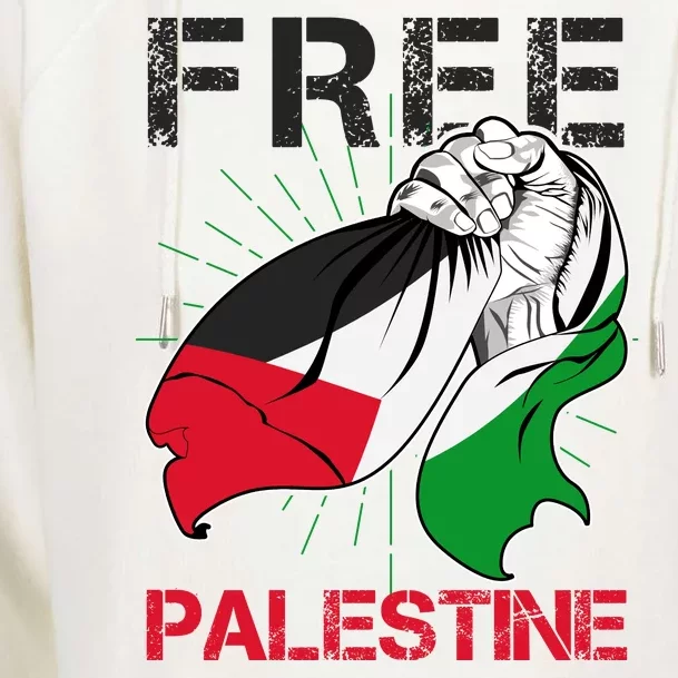 Free Palestine End War Support Palestine Womens Funnel Neck Pullover Hood