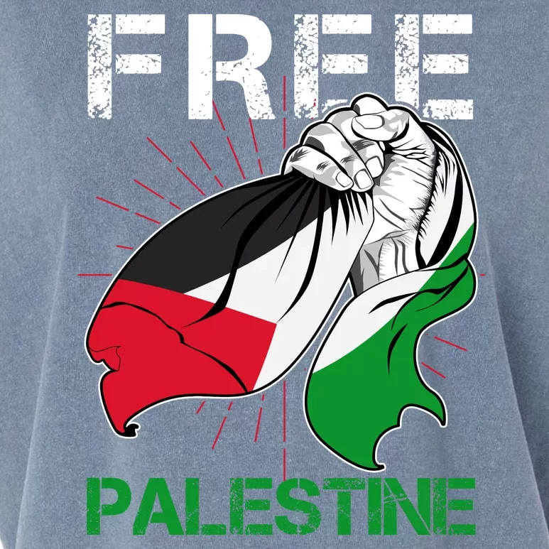 Free Palestine End War Support Palestine Garment-Dyed Women's Muscle Tee