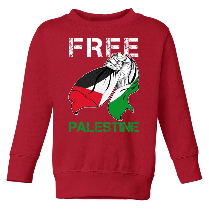 Free Palestine End War Support Palestine Toddler Sweatshirt