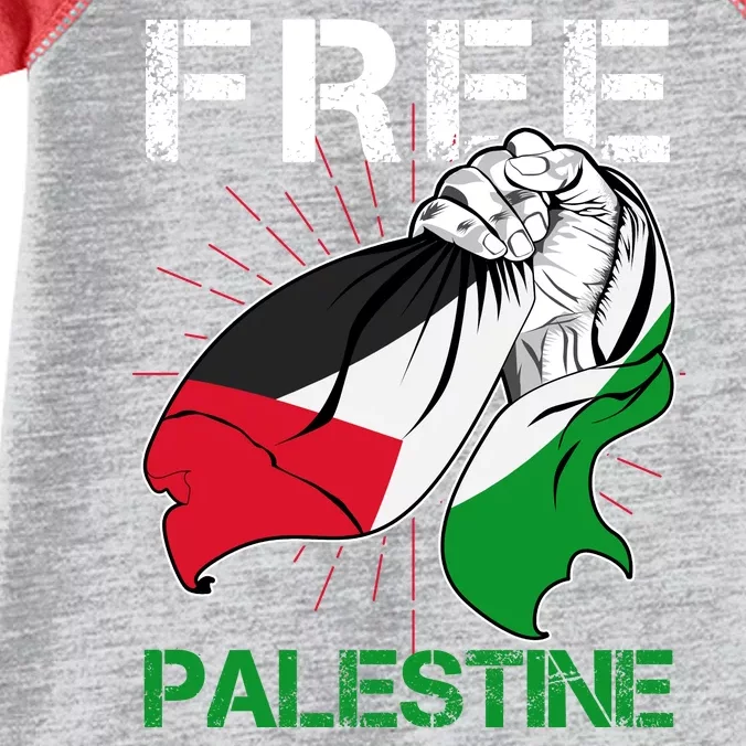 Free Palestine End War Support Palestine Infant Baby Jersey Bodysuit