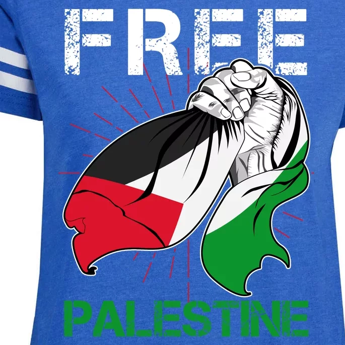 Free Palestine End War Support Palestine Enza Ladies Jersey Football T-Shirt