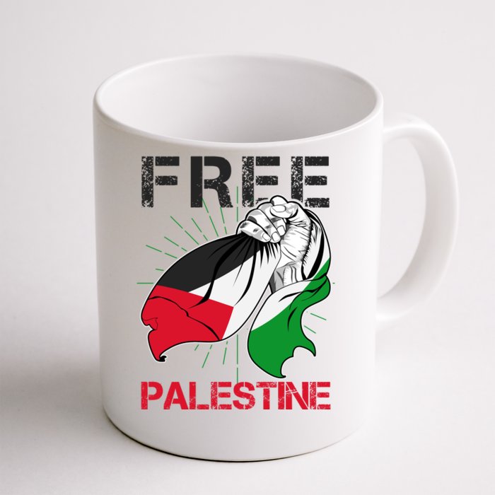 Free Palestine End War Support Palestine Front & Back Coffee Mug