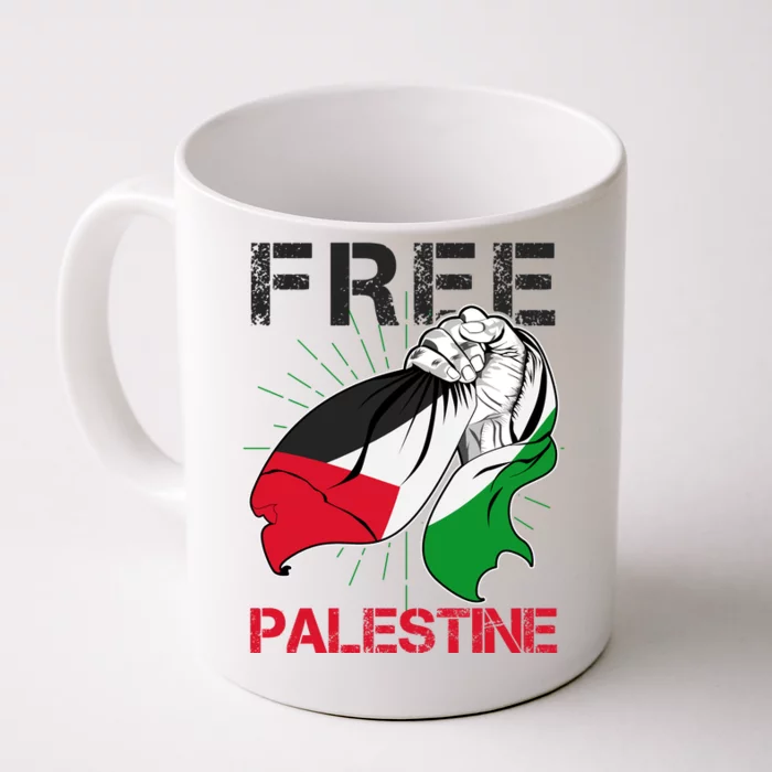 Free Palestine End War Support Palestine Front & Back Coffee Mug