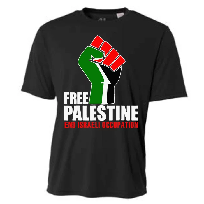 Free Palestine End Israeli Occupation Cooling Performance Crew T-Shirt